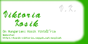 viktoria kosik business card